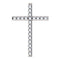 Diamond Cross Rhodium-Plated 14k White Gold Pendant (1 Ctw, G-H Color, I1 Clarity)