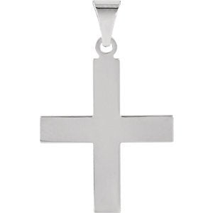 Women's Greek Cross 14k White Gold Pendant