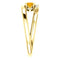 Citrine and Diamond Bypass Ring, 14k Yellow Gold (.125 Ctw, G-H Color, I1 Clarity)