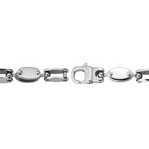 Men's Stainless Steel Unique Link Bracelet, 8.50"