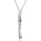 Diamond Initial Letter 'H' Rhodium-Plated 14k White Gold Pendant Necklace, 17" (GH, I1, 1/8 Ctw)