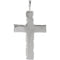 Nugget Cross Sterling Silver Pendant (27X18 MM)