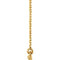 Petite Bead Trim Bar Necklace, 14k Yellow Gold, 16-18"