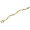 Two-Tone Diamond Line Bracelet, 14k Yellow and White Gold, 7" (.5 Cttw, GH Color, I1 Clarity)