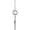 Pierced Cross Disc Rhodium-Plated 14k White Gold Pendant Necklace, 16-18" (12X12 MM)