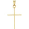 Simple Cross 14k Yellow Gold Pendant