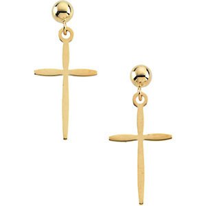 14k Yellow Gold Dangle Earring