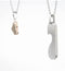 Stainless Steel, Rose Gold Plated Steel 'Be My Sweet Love' Couples Nestling Pendants Necklaces, 22"