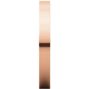 10k Rose Gold 2.5mm Slim-Profile Flat Band