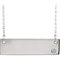 Diamond Bar Necklace, Rhodium-Plated 14k White Gold 18" (.03 Ct, Color G-H, I1 Clarity)