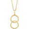 Interlocking Circle Necklace, 14k Yellow Gold, 18"