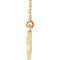 Diamond Curved Bar Necklace, 14k Yellow Gold, 16-18" (.08 Ctw, G-H Color, I1 Clarity)