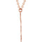 14k Rose Gold Flower Necklace, 18"