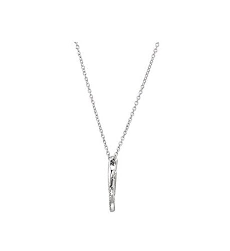 The Men's Jewelry Store (for HER) Diamond 'XO' Sterling Silver Pendant Necklace,18" (1/10 Cttw)