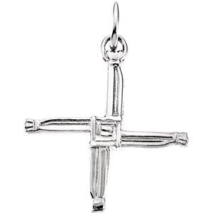 St. Bridget's Cross Sterling Silver Pendant