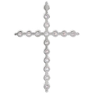 Platinum Diamond Cross Pendant (.33 Ctw, G-H Color, I1 Clarity)