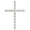 Diamond Cross 14k White Gold Pendant (1.25 Ctw, G-H Color, I1 Clarity)