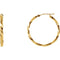 Twisted Hoop Earrings, 14k Yellow Gold