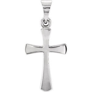 Cross Pendant, Sterling Silver (28.5x19MM)