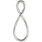 Platinum Infinity Style Pendant