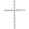 Diamond Cross 14k Rose Gold Pendant (1.25 Ctw, G-H Color, I1 Clarity)