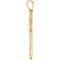 Nugget Cross 18K Yellow Gold Pendant (27X18 MM)