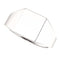 Men's Closed Back Rectangle Signet Ring, 10k White Gold (11X10mm)