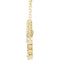 Diamond Sideways Cross 14k Yellow Gold Necklace 18" (.33 Ctw, G-H Color, I1 Clarity)