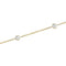 14k Yellow Gold Cubic Zirconia Station Necklace, 18"