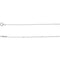 Sterling Silver 1mm Solid Cable Chain Necklace, 24"