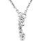 14k White Gold Diamond Alphabet Letter C Necklace (1/6 Cttw, GH Color, l1 Clarity), 16.25" to 18.50"