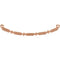 Petite Granulated Beaded Bar Pendant, 14k Rose Gold