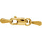 14k Yellow Gold 1.85mm Rope Extender Safety Chain, 2.25"