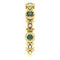Chatham Created Alexandrite and Diamond Vintage-Style Ring 14k Yellow Gold, Size 6.75