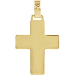 Greek Cross 14k Yellow Gold Pendant (22.5X18MM)