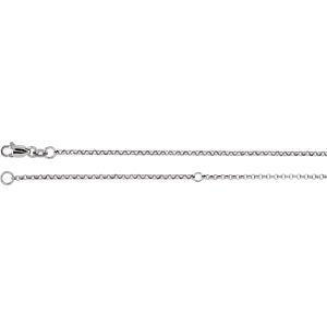 Adjustable Rolo Chain 1.5mm Sterling Silver, 18-20"