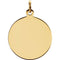 14k Yellow Gold Round Holy Trinity Medal (18.25 MM)