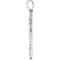 Nugget Cross Rhodium-Plated 14k White Gold Pendant (27X18 MM)