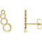 Geometric Ear Climbers,14k Yellow Gold