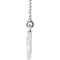 Diamond Curved Bar Necklace, Sterling Silver, 16-18" (.08 Ctw, G-H Color, I1 Clarity)