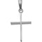 Childrens 14k White Gold Cross Pendant