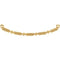 Petite Granulated Beaded Bar Pendant, 18k Yellow Gold