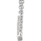 Diamond Bar Necklace in 14k White Gold, 18" (1/3 Cttw)