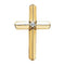 Diamond Cross 14k Yellow Gold Pendant