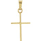 Simple Cross 14k Yellow Gold Pendant