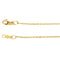 1mm 14k Yellow Gold Rope Chain, 16"