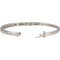 Slim Profile Diamond Bangle Bracelet, 14k White Gold, 6.5" (.5 Cttw, GH Color , I1 Clarity )