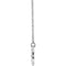 Star Necklace, Rhodium-Plated 14k White Gold, 16-18"