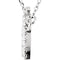 Petite Diamond Crown 14k White Gold Pendant Necklace, 16.45" (1/5 Cttw)