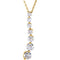 Diamond 'Journey' Necklace in 14k Yellow Gold, 18" (1.00 Cttw)